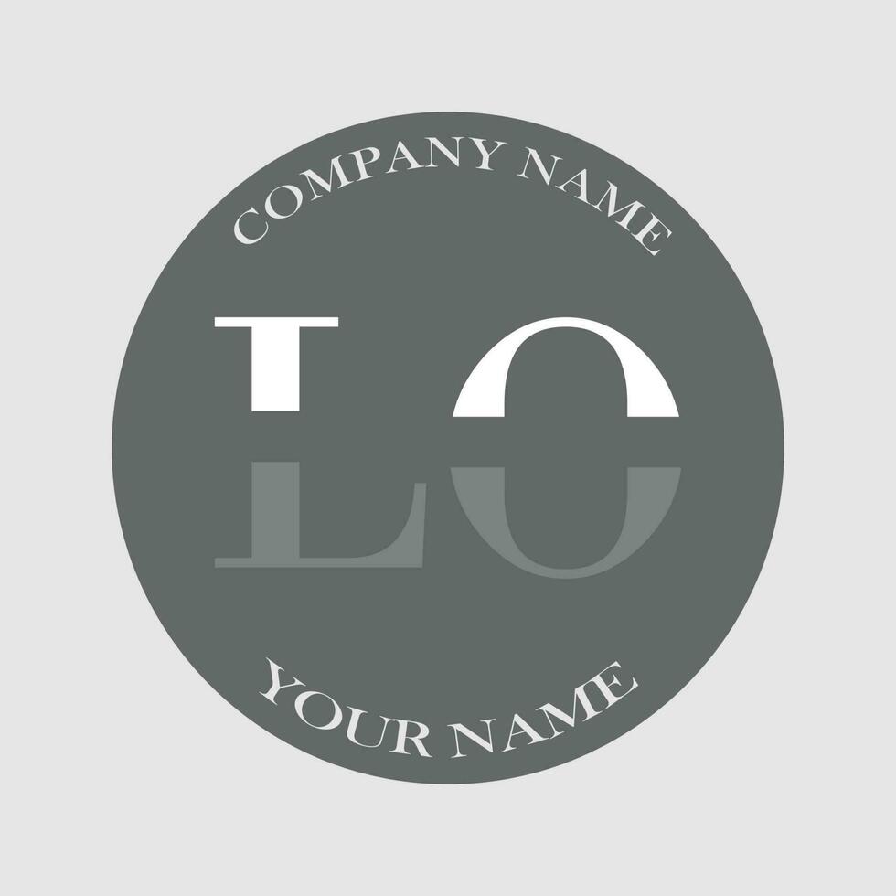 initial LO logo letter monogram luxury hand drawn 25853438 Vector Art ...