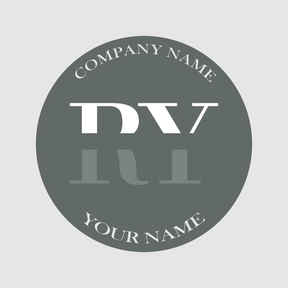 initial RY logo letter monogram luxury hand drawn vector