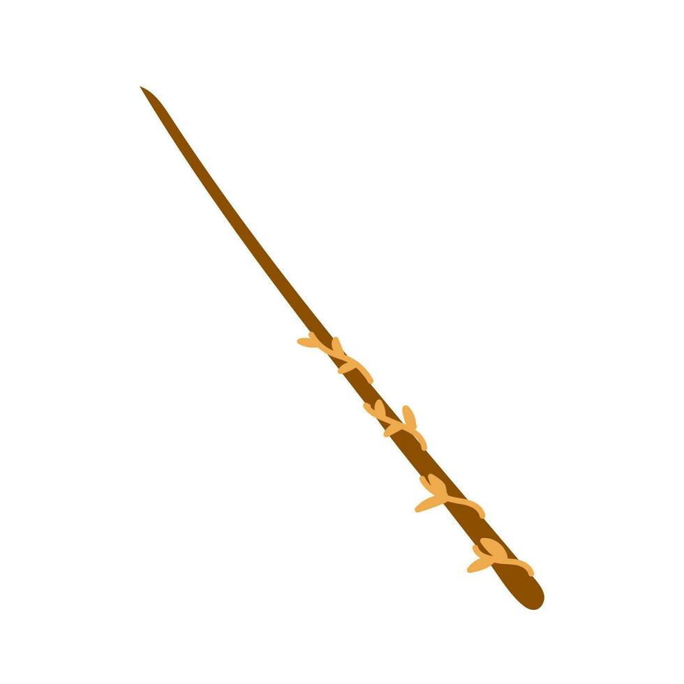 Magic wand fantastic isolated icon vector illustration design. Flat style