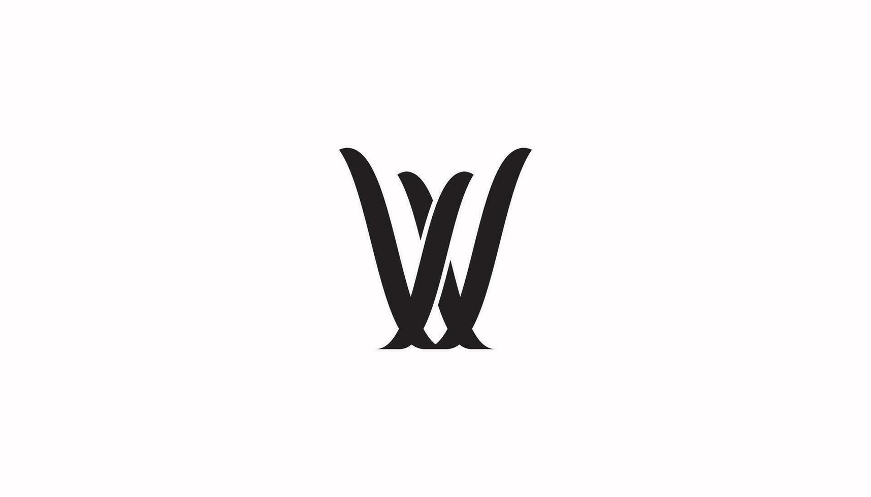 Letter W logo icon design template elements. Suitable for a company or business vector