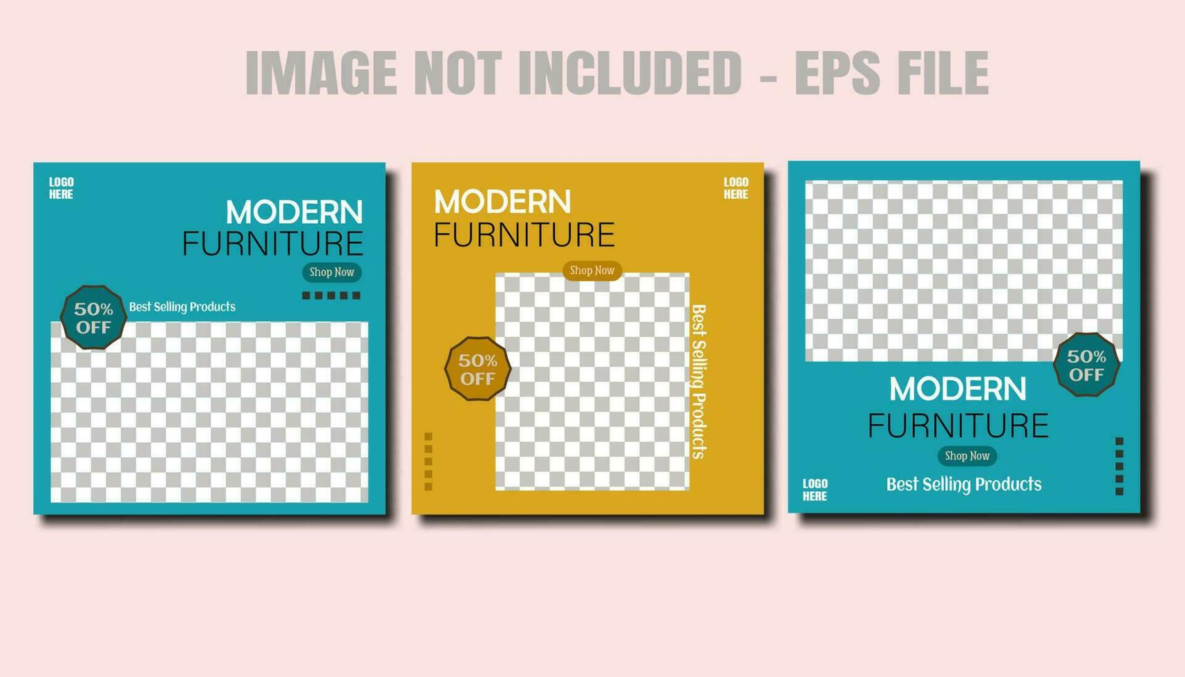Editable template flat travel social media post collection, travel promotion fyler posts vector