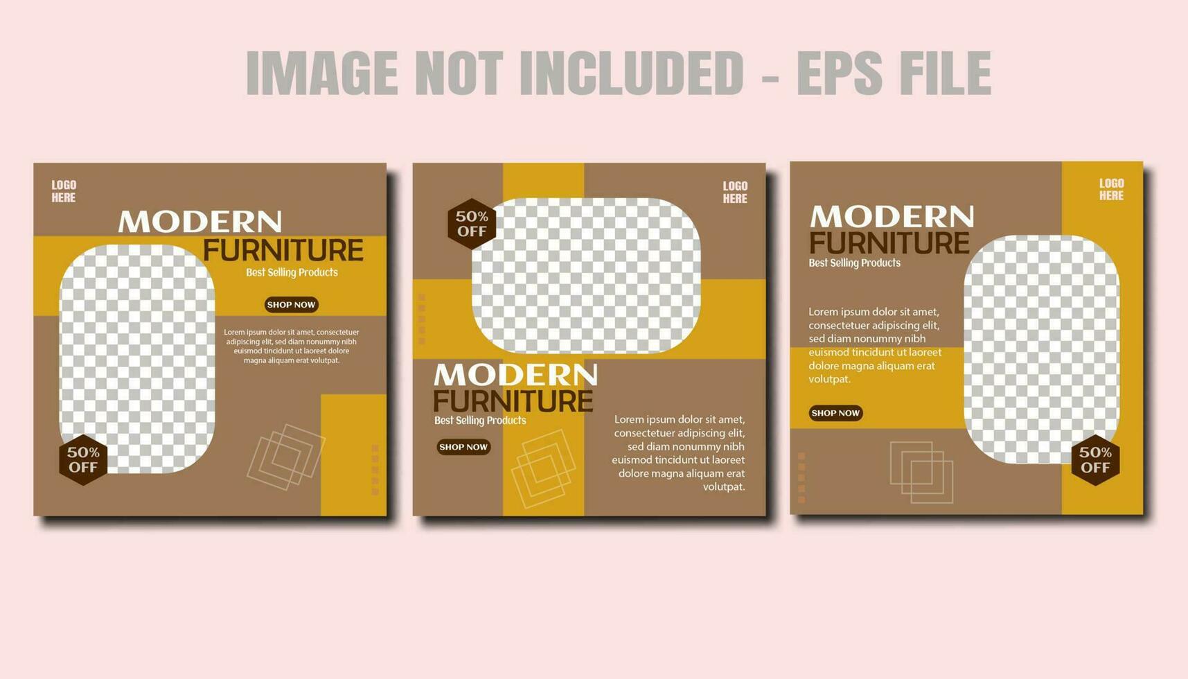 Editable template flat travel social media post collection, travel promotion fyler posts vector