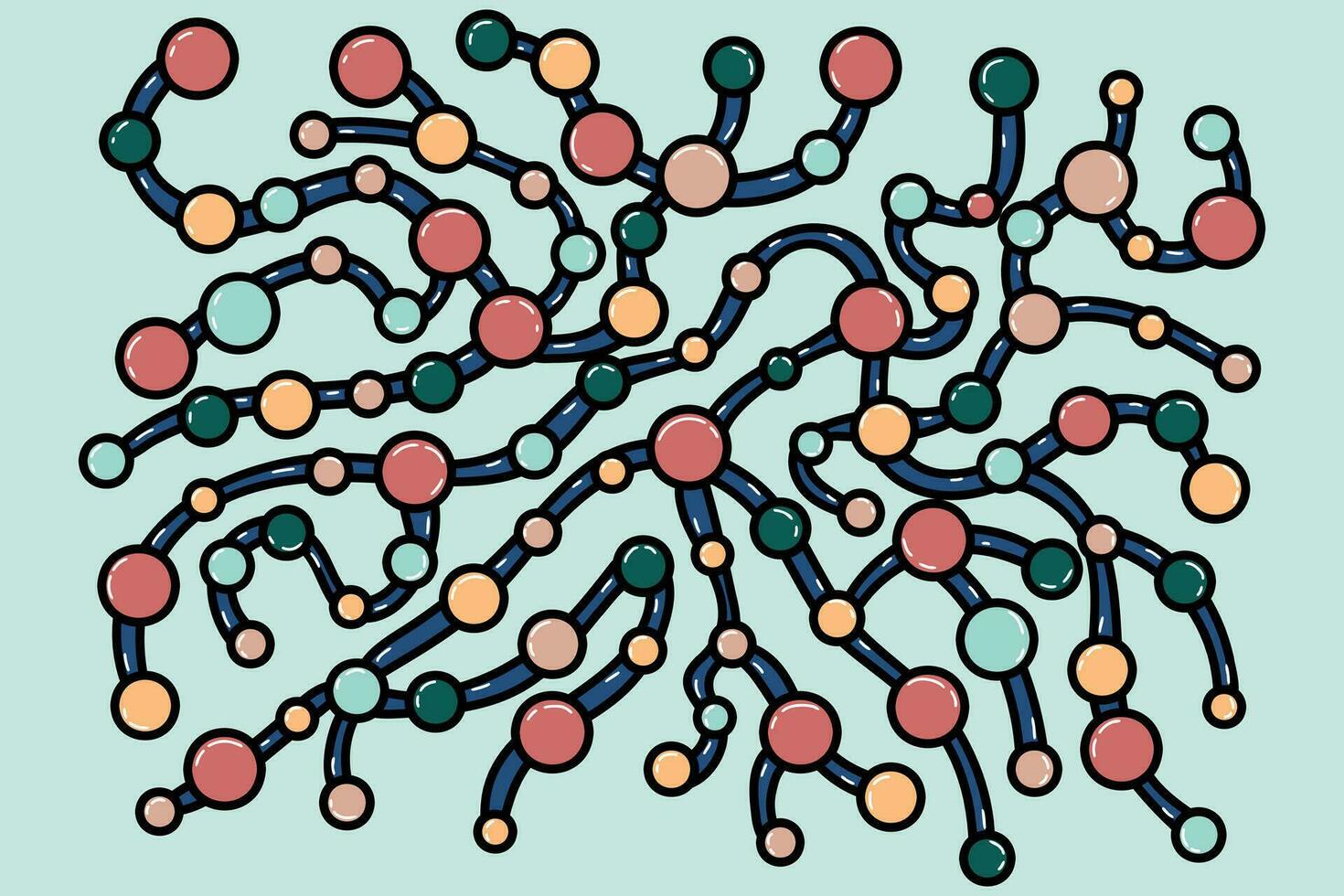 Brutalism abstract vector illustration