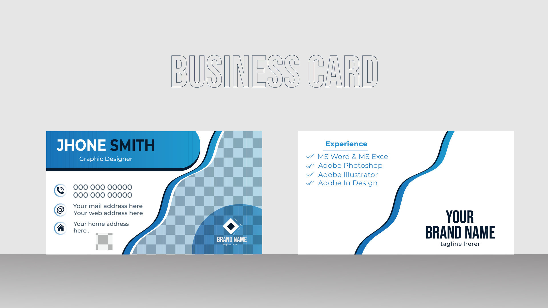 Excel Business Card Template