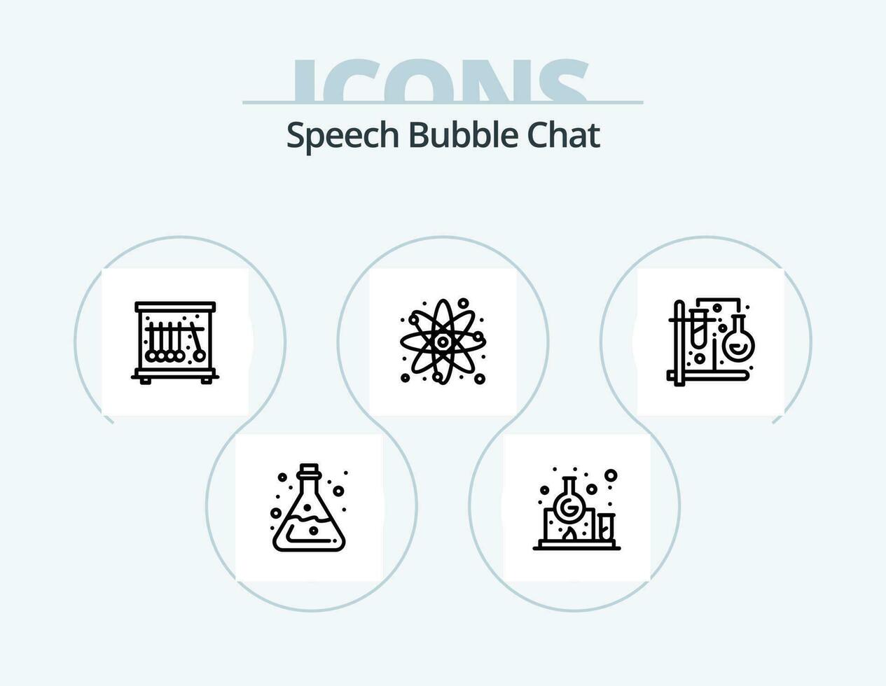 Chat Line Icon Pack 5 Icon Design. . . chat. comment. bubble vector