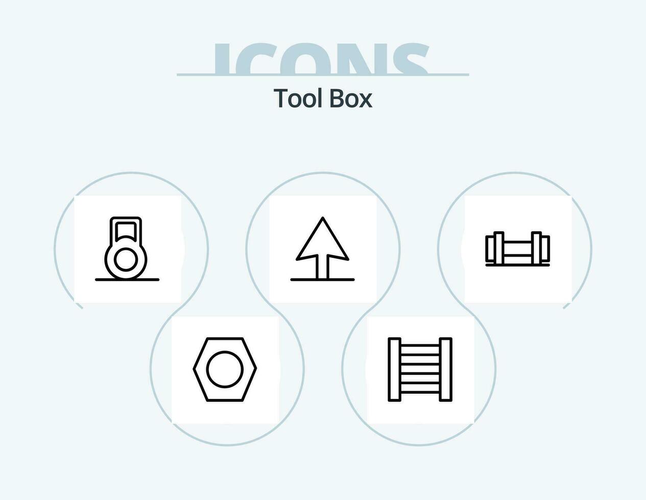 Tools Line Icon Pack 5 Icon Design. . . pen. thread. bobbin vector