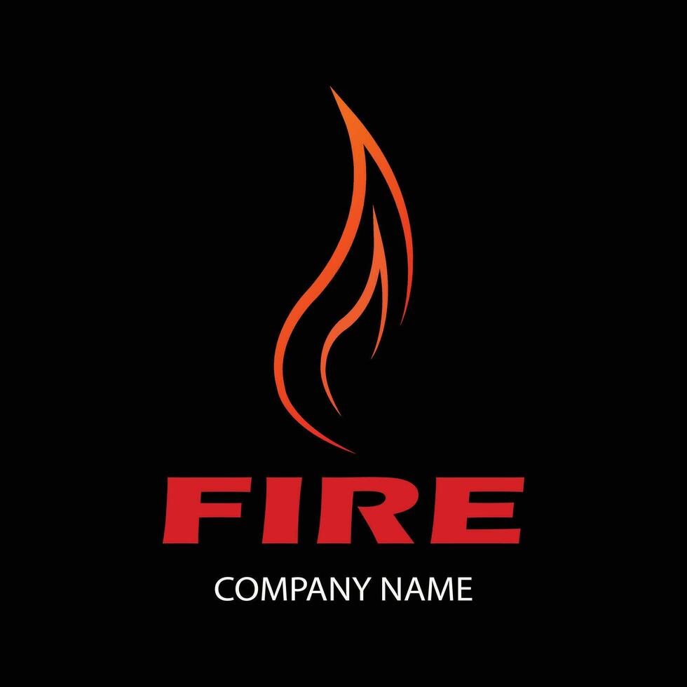 small fire logo vector in new style, can be used for dsigen logo sticker label emblem