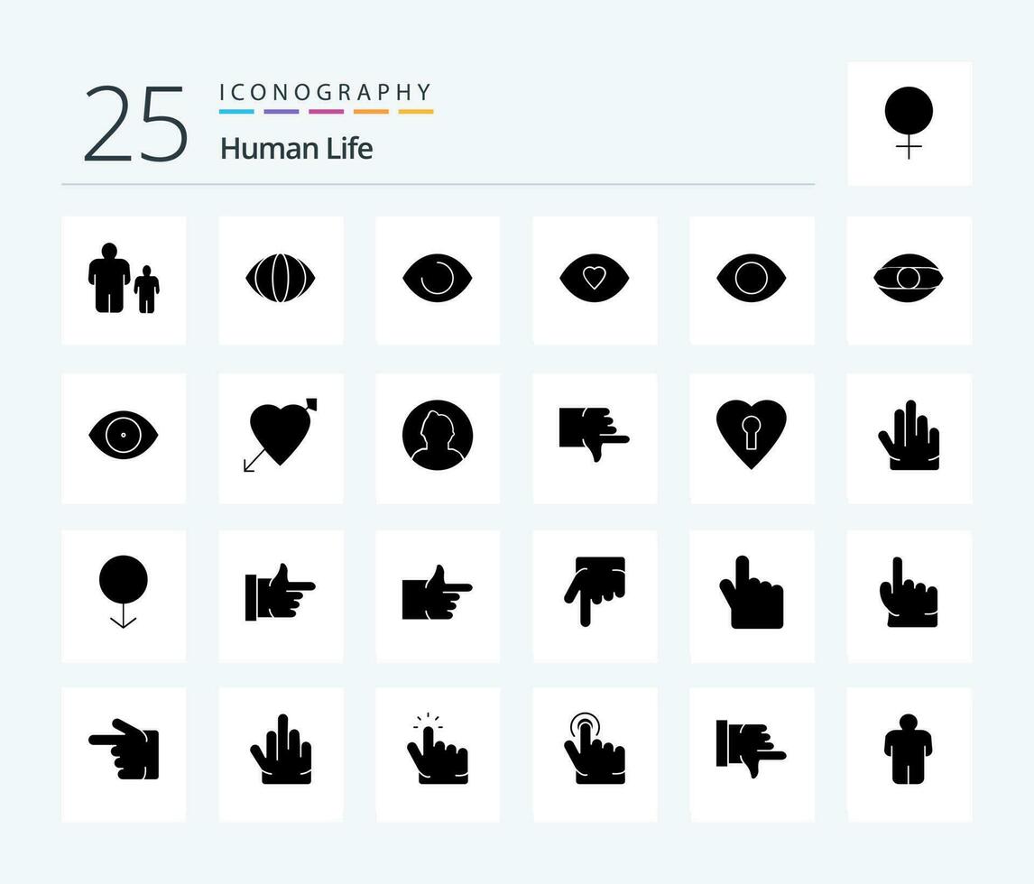 Human 25 Solid Glyph icon pack including round. avatar. face. valentine. heart vector