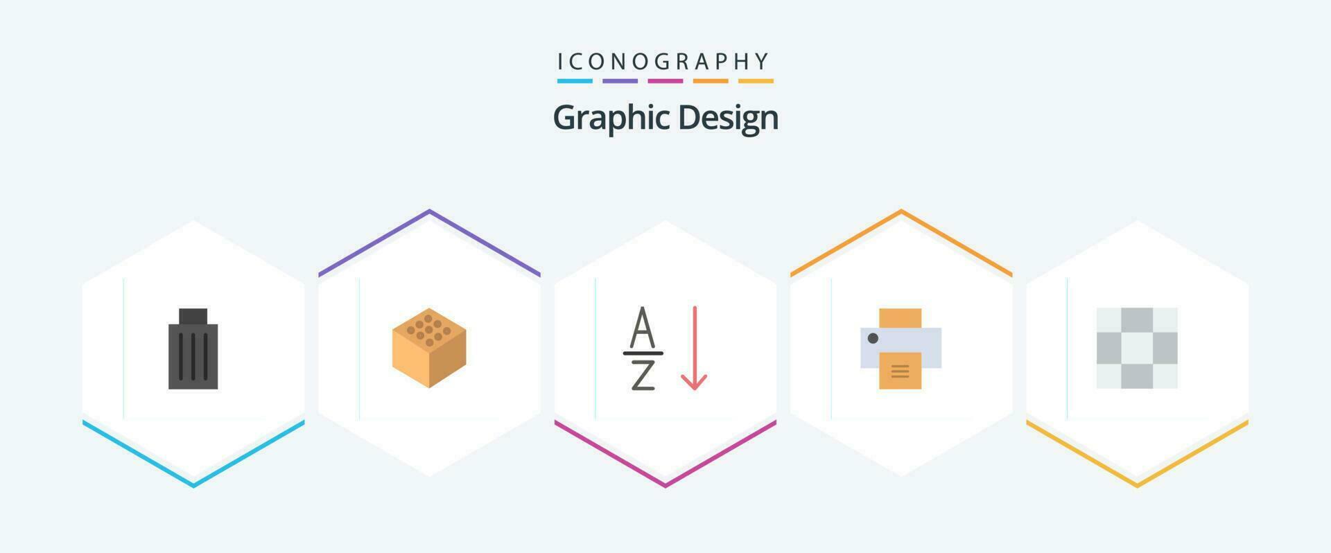 diseño 25 plano icono paquete incluso . . orden. malla. impresión vector