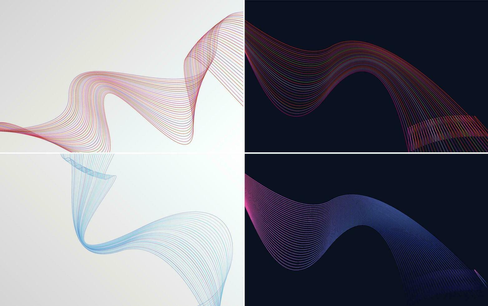 modern wave curve abstract presentation background Pack vector