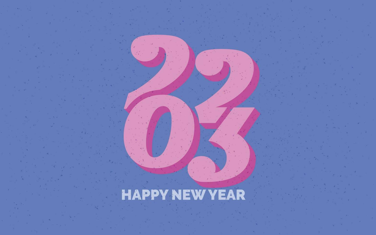 new year 2023 Retro Grunge logo design vector