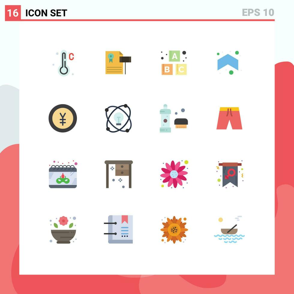 16 Creative Icons Modern Signs and Symbols of money currency alphabet direction arrows Editable Pack of Creative Vector Design Elements