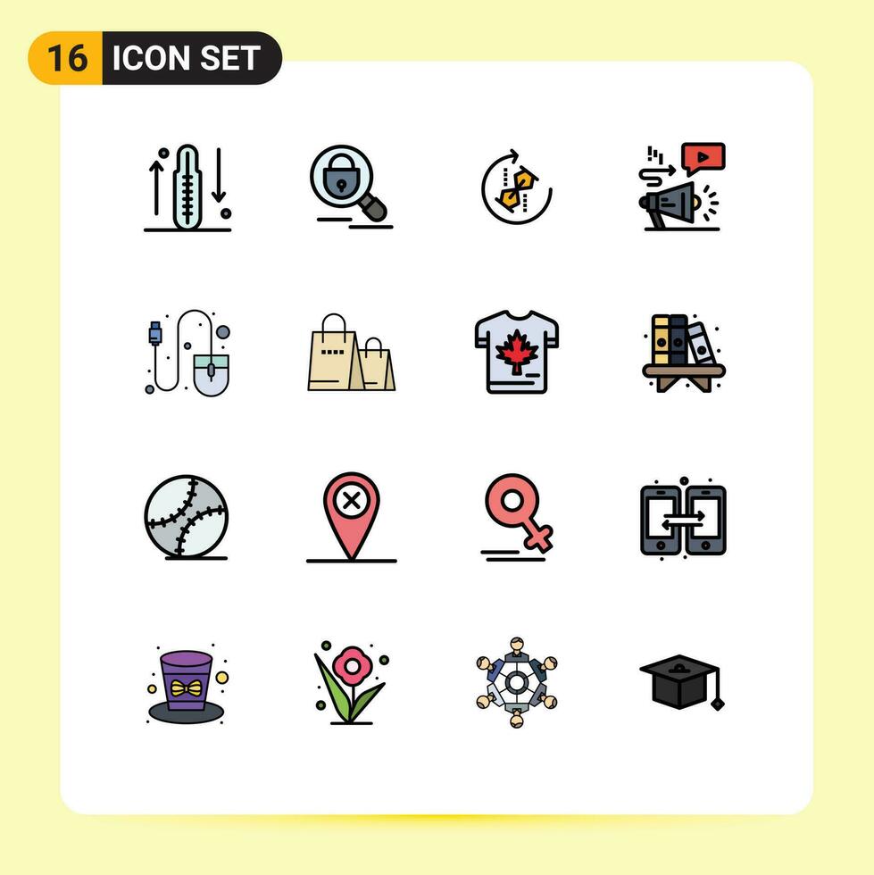 16 Creative Icons Modern Signs and Symbols of megaphone audio internet advertising puzzle Editable Creative Vector Design Elements