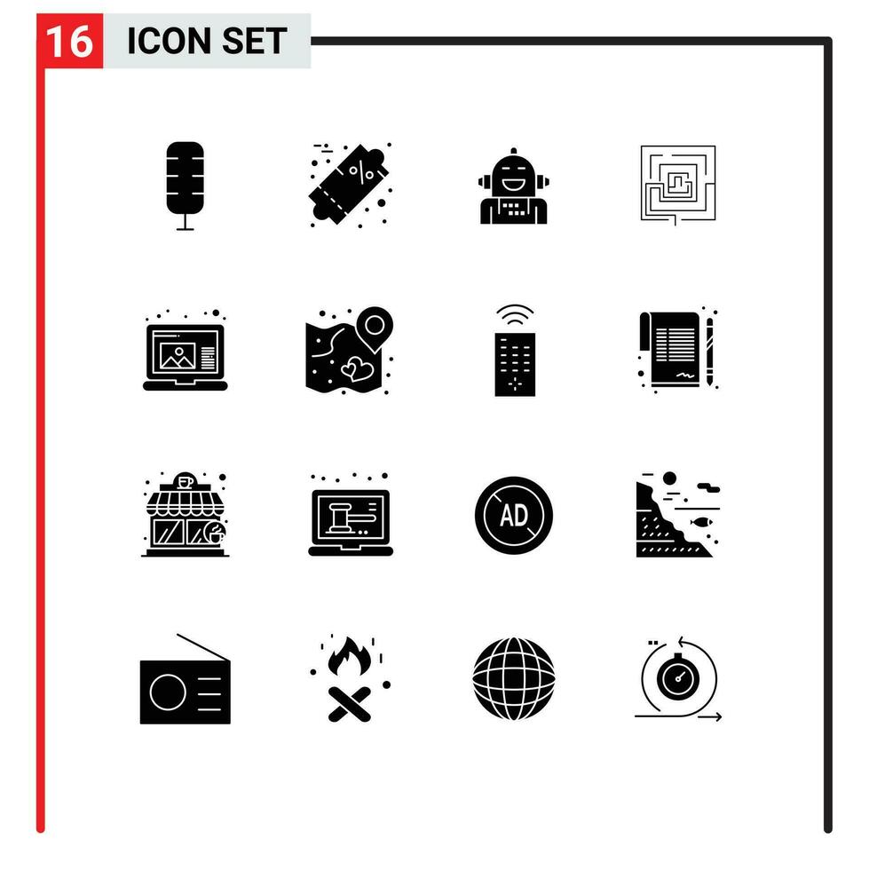 16 Creative Icons Modern Signs and Symbols of create pertinent artificial marketing business Editable Vector Design Elements