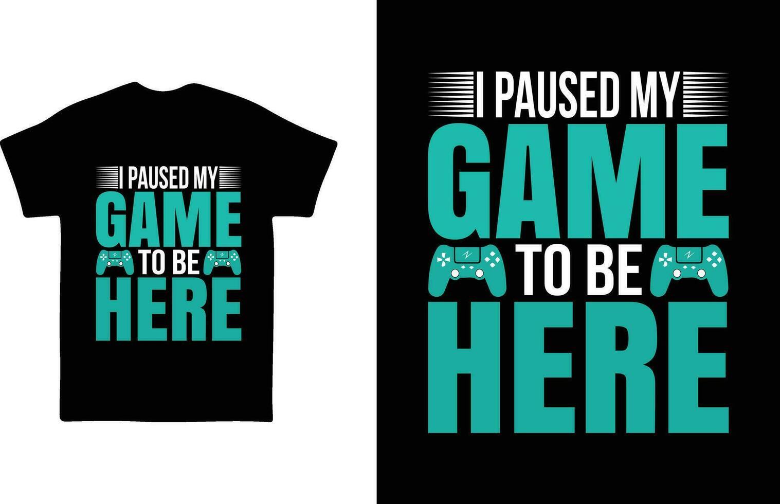 Gaming t-shirt design vector