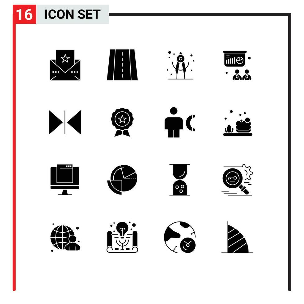 16 Creative Icons Modern Signs and Symbols of ecommerce mirror school horizontal board Editable Vector Design Elements