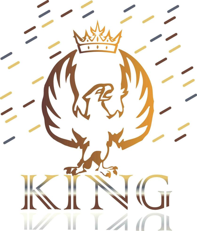 King typographic modern art design  print ready vector file