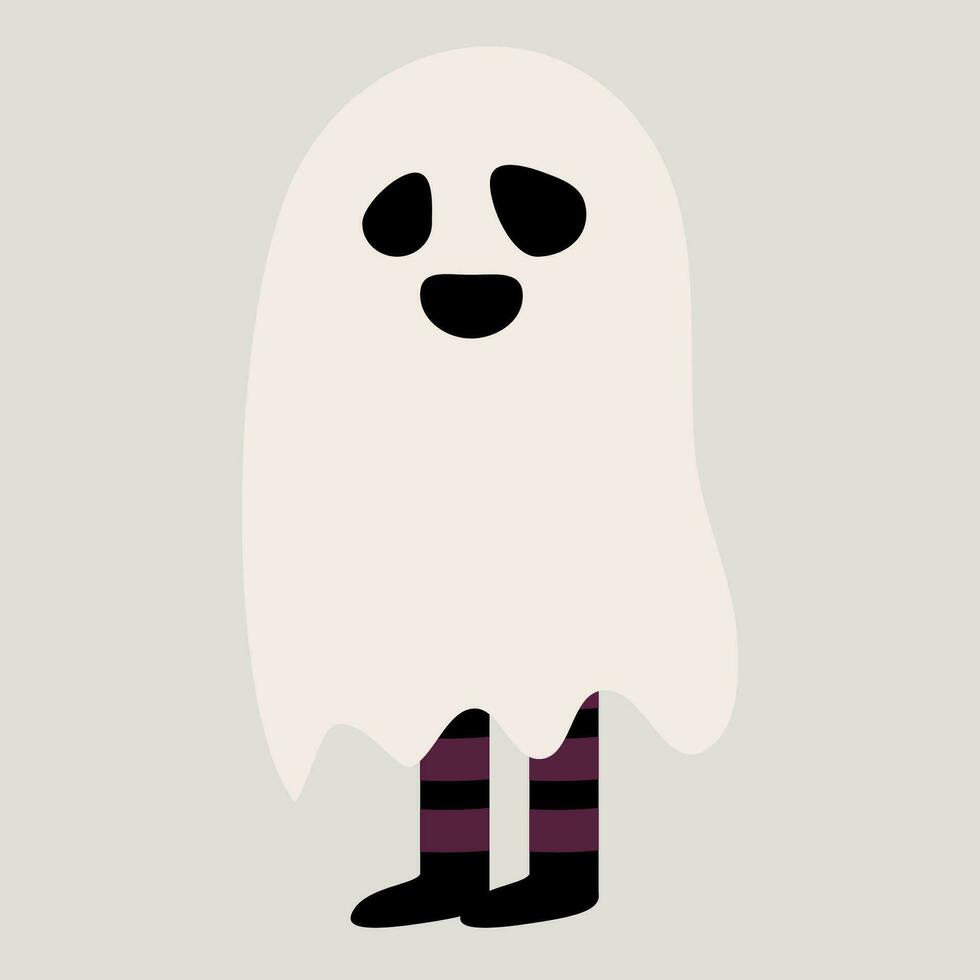 Spooky ghost cute vector