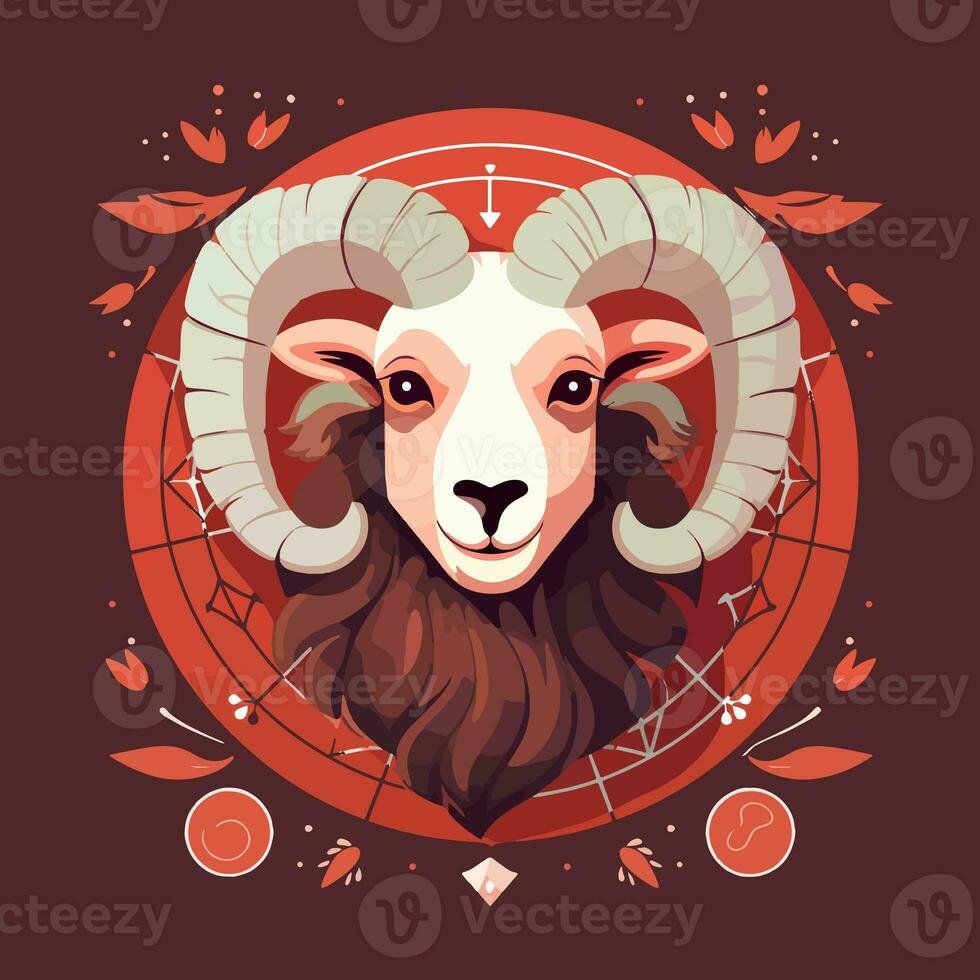 aries zodiac cartoon ai generate photo