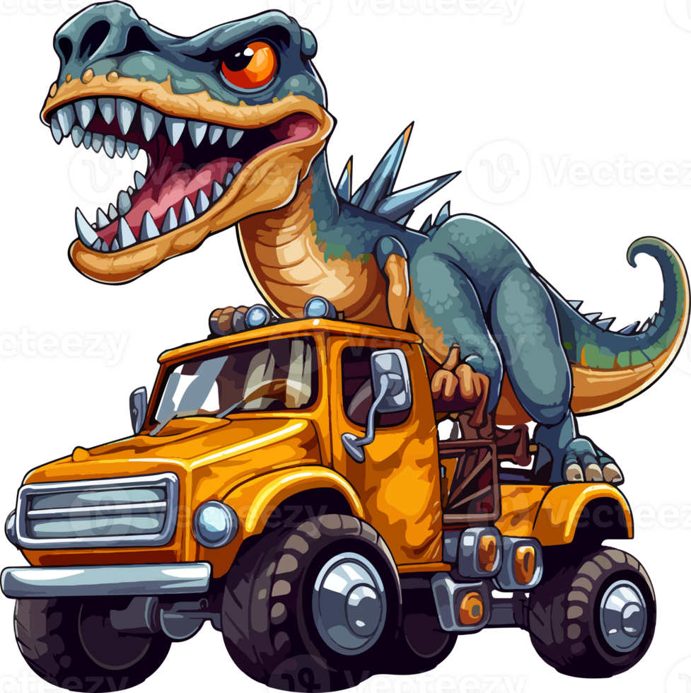 monster truck cartoon ai generate 25860247 PNG