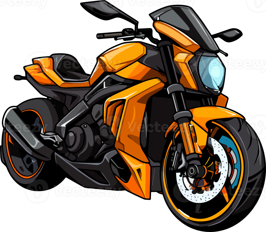 moto anime dibujos animados ai generar png