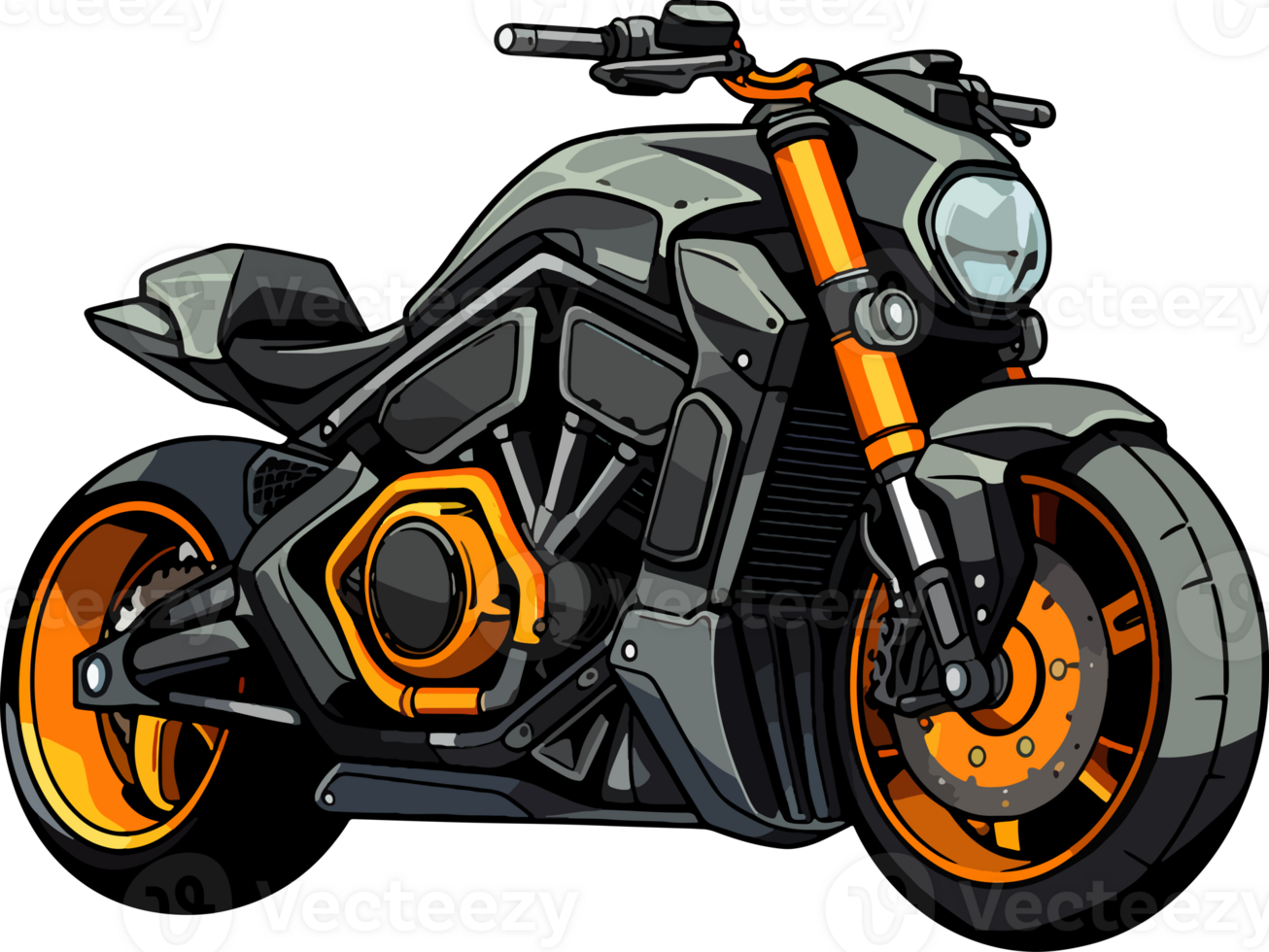 desenho animado animê moto ai gerar 25220157 PNG