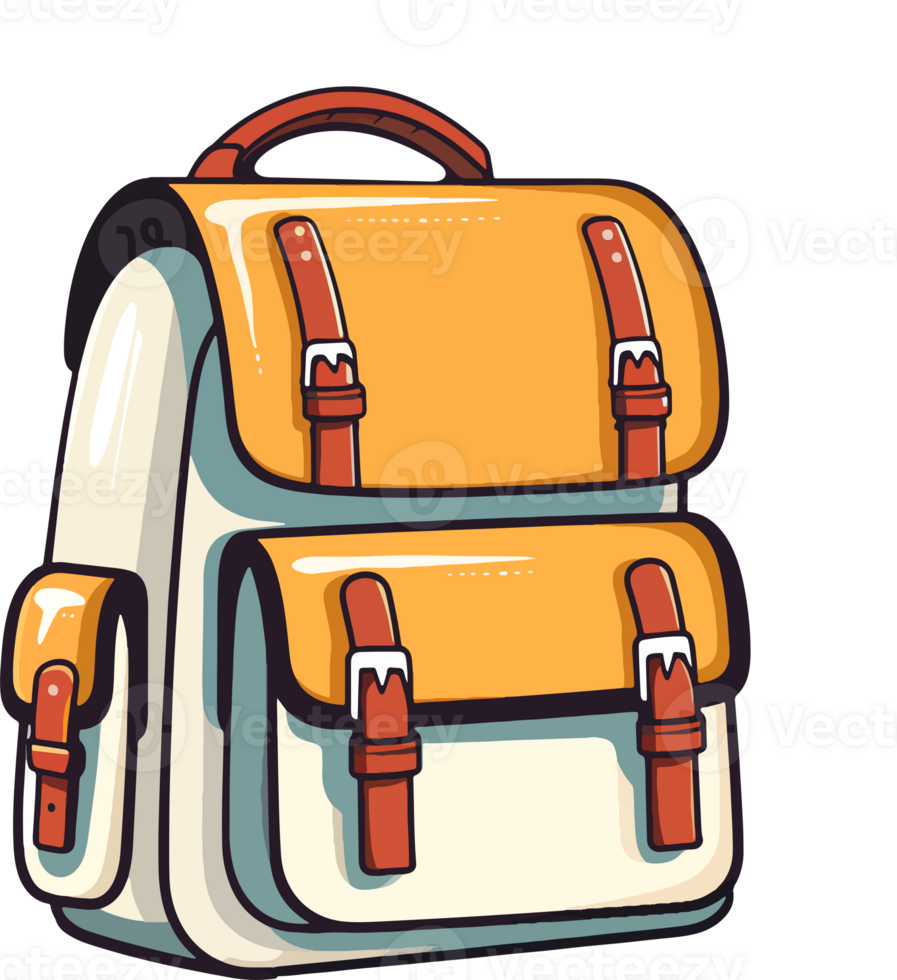 Backpack bag cartoon ai generate 25860267 PNG