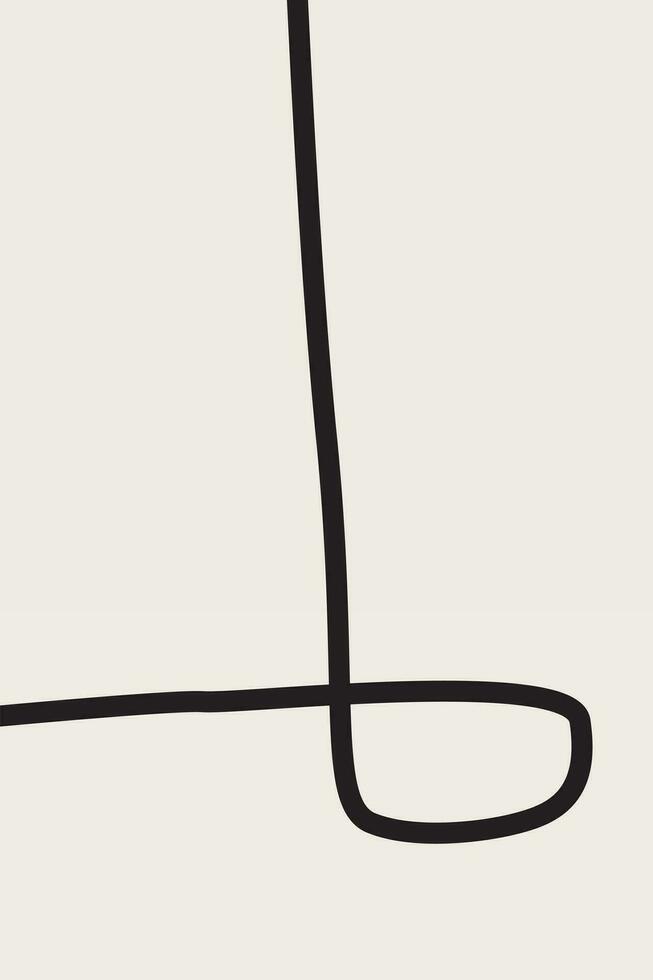 Abstract line art wall art decoration poster 25860733 Vector Art at