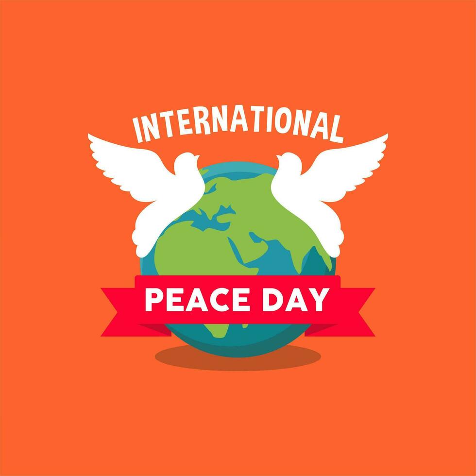 International Peace Day Background Illustration 25860801 Vector Art at