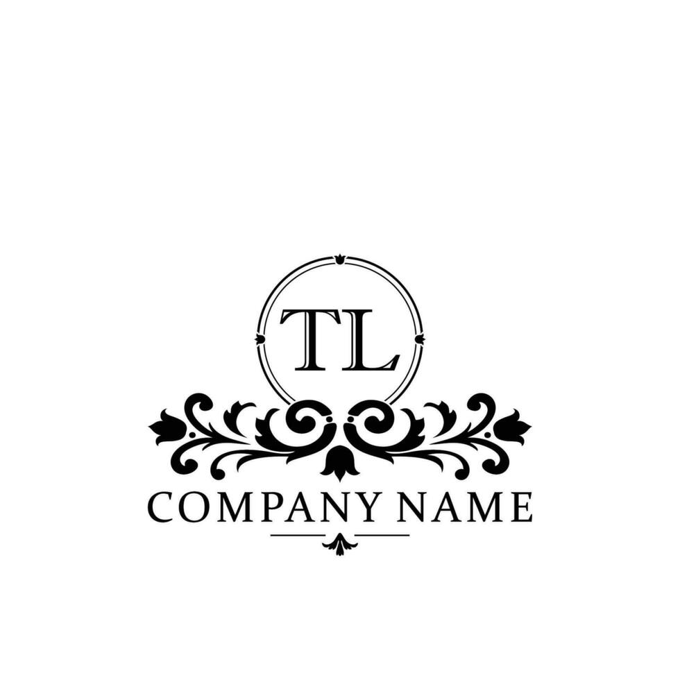 Initial letter TL simple and elegant monogram design template logo vector