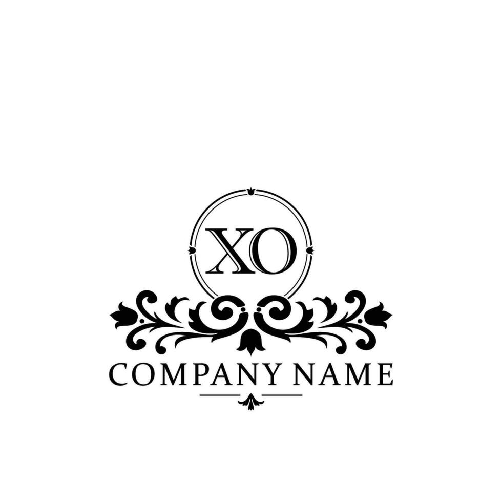 Initial letter XO simple and elegant monogram design template logo vector