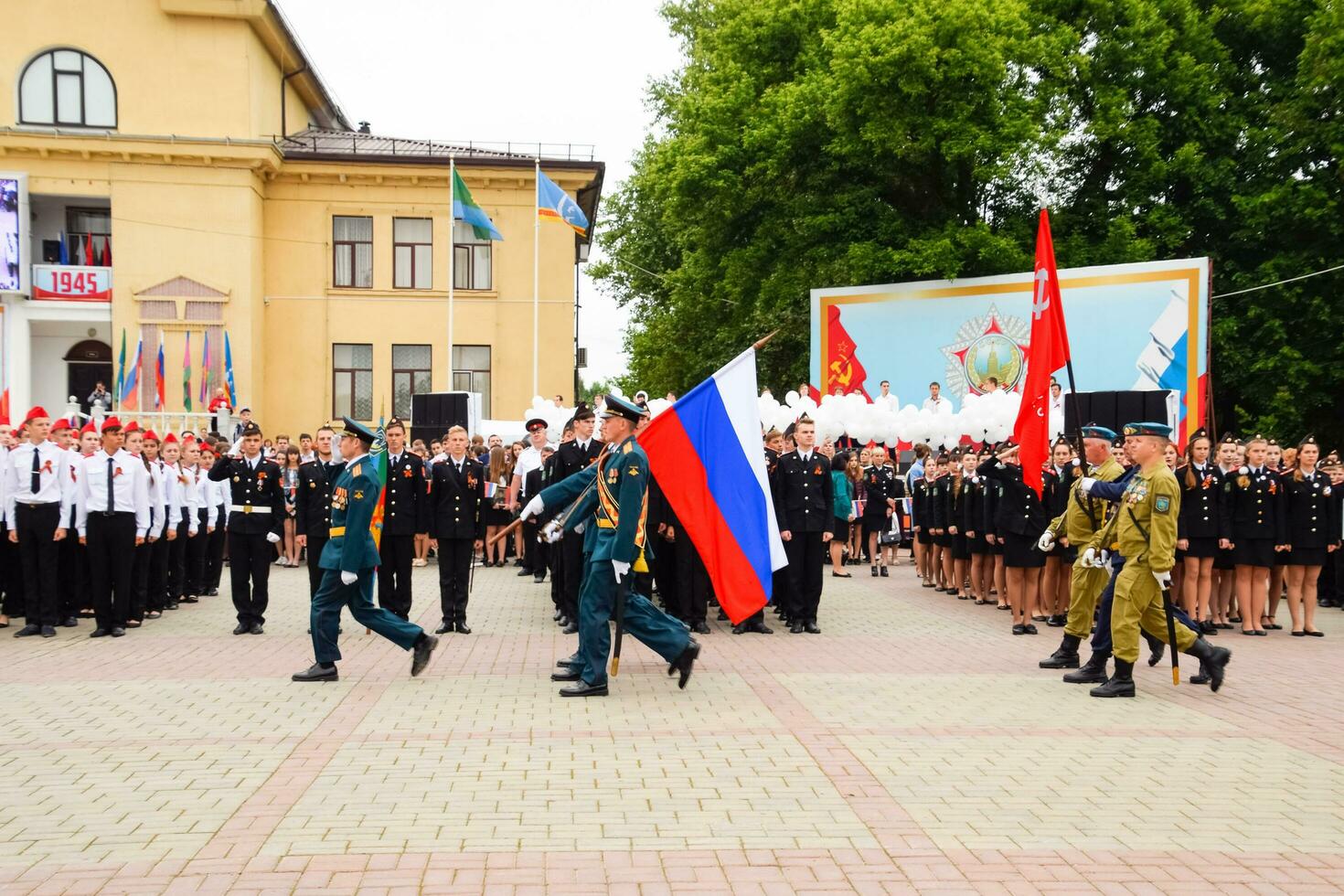 Festive parade on May 9 in Slavyansk-on-Kuban, in honor of Victory Day in the Great Patriotic War. photo