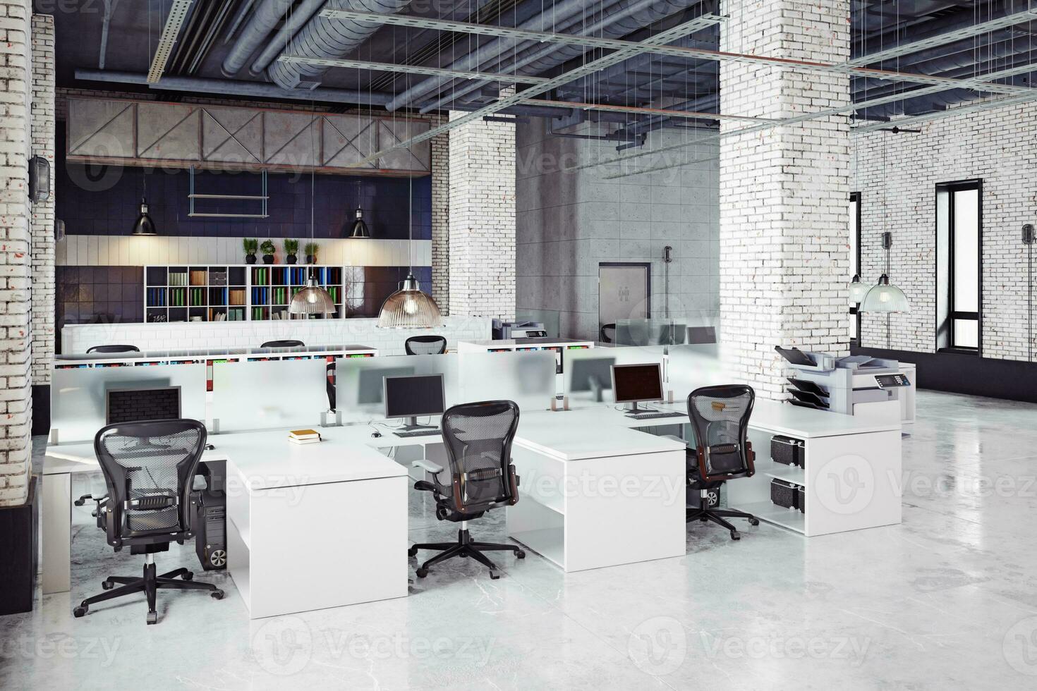 contemporary loft office photo