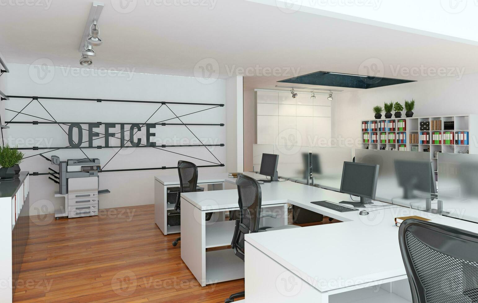 contemporary loft office photo