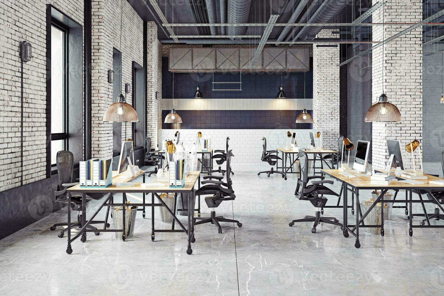 contemporary loft office photo