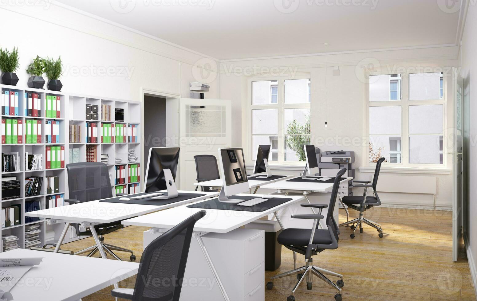 contemporary loft office photo