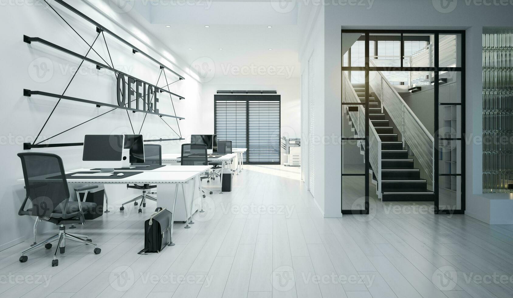 contemporary loft office photo