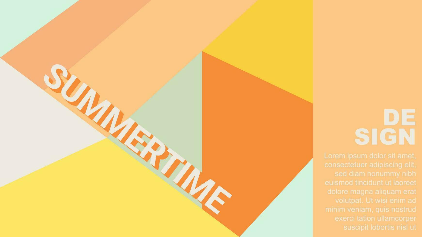 Colorful Summer banner product display cylindrical shape podium geometric poster design empty space. vector