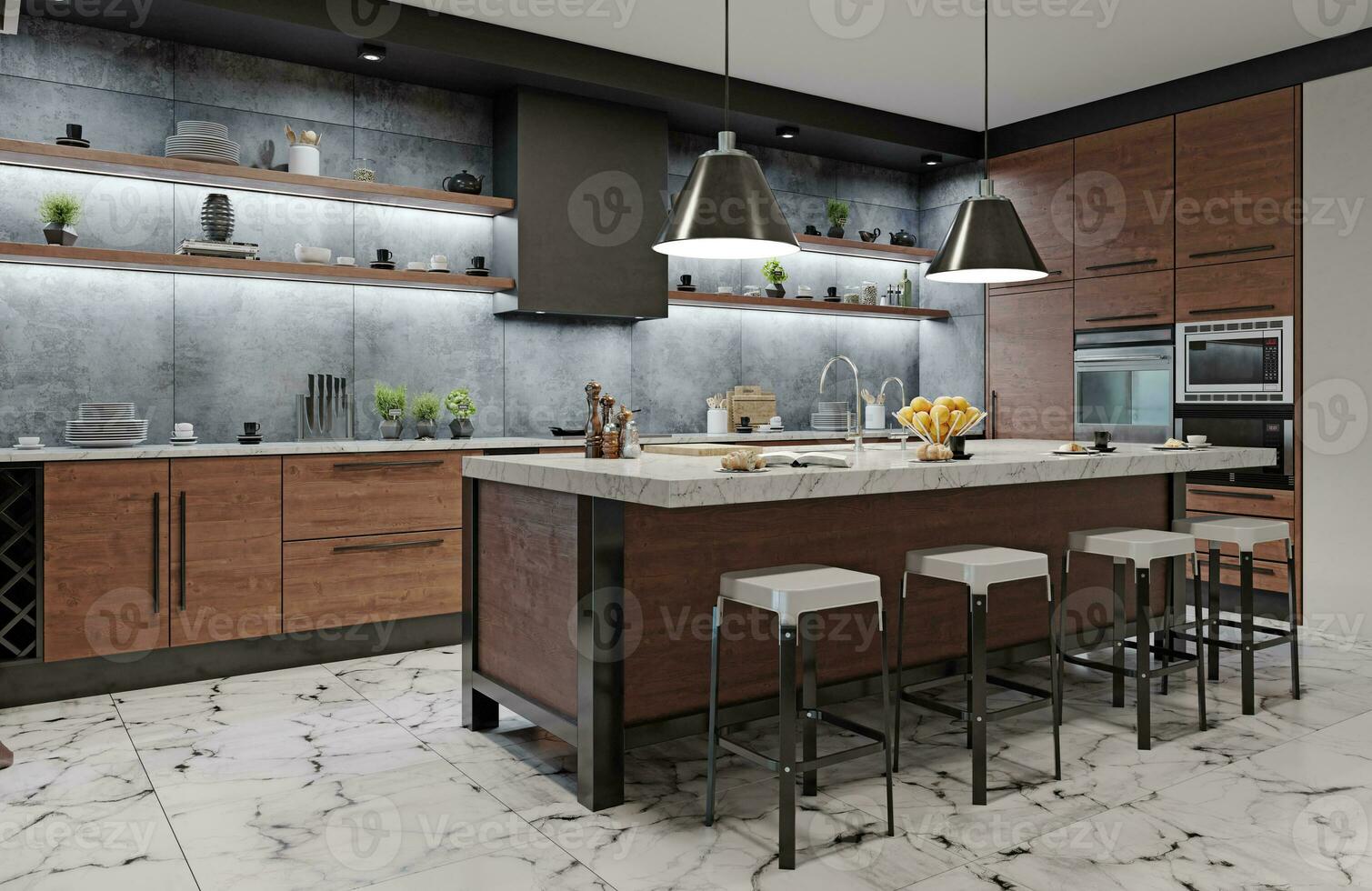 modern kitchen interior. photo