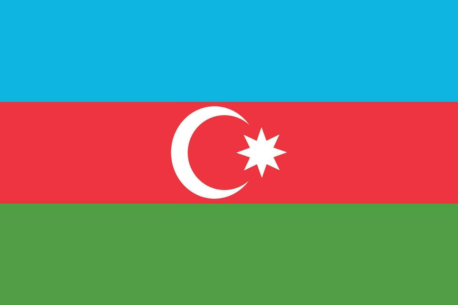 Azerbaijan flag design shape. Flag of Azerbaijan shape vector