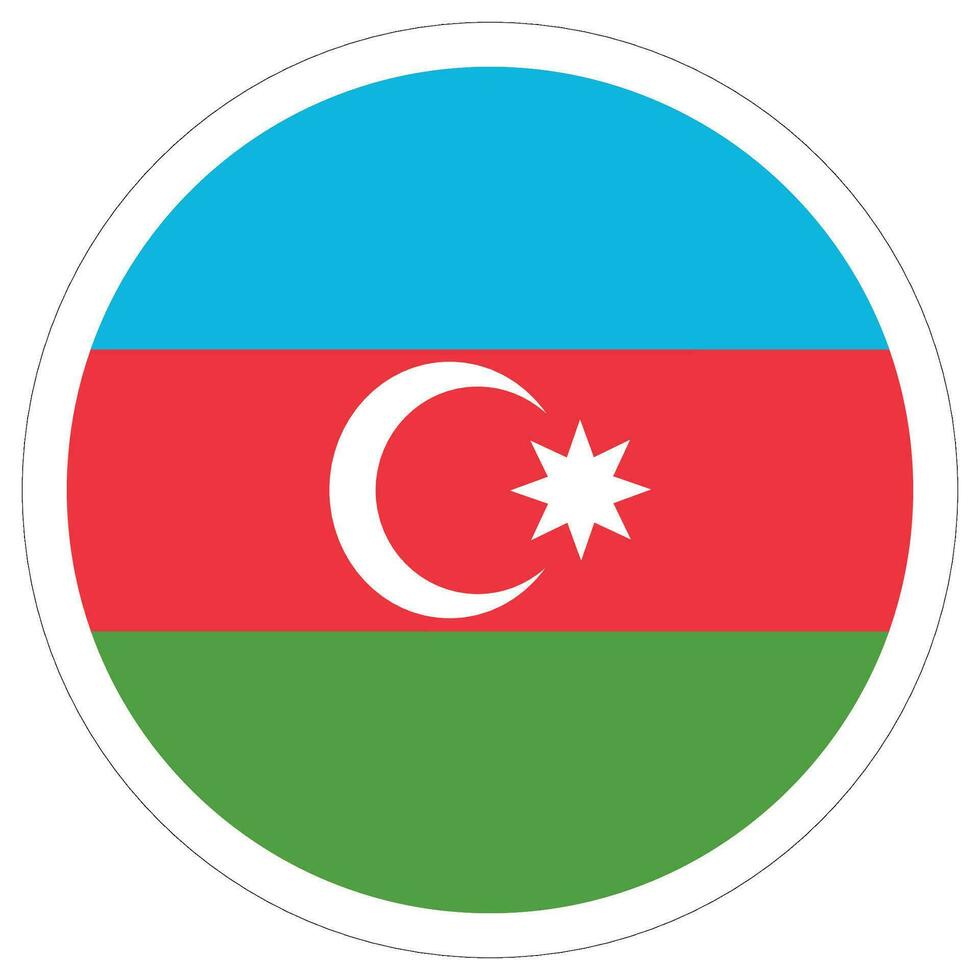 Azerbaijan flag design shape. Flag of Azerbaijan shape vector