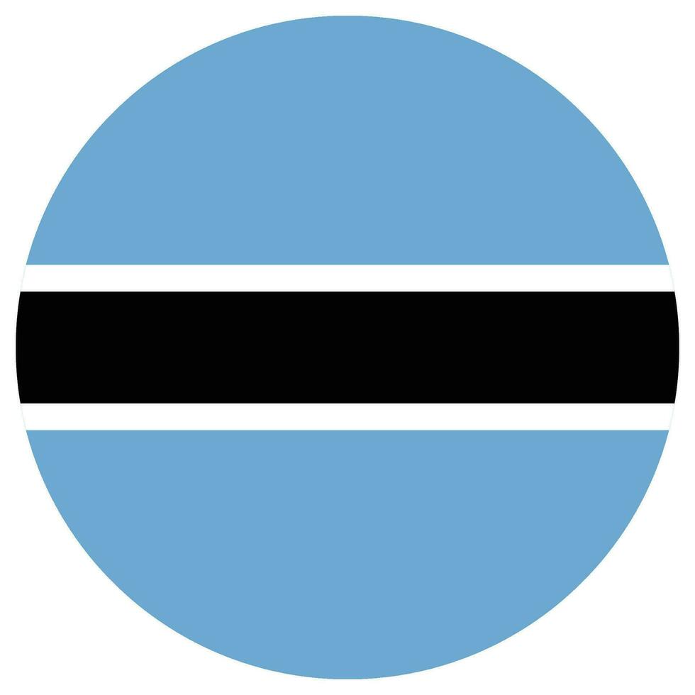 Flag of Botswana. Botswana flag shape vector