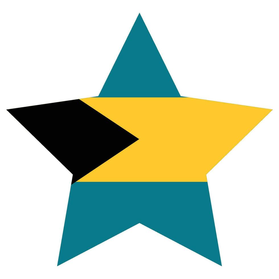 bahamas bandera forma. bandera de bahamas diseño forma vector
