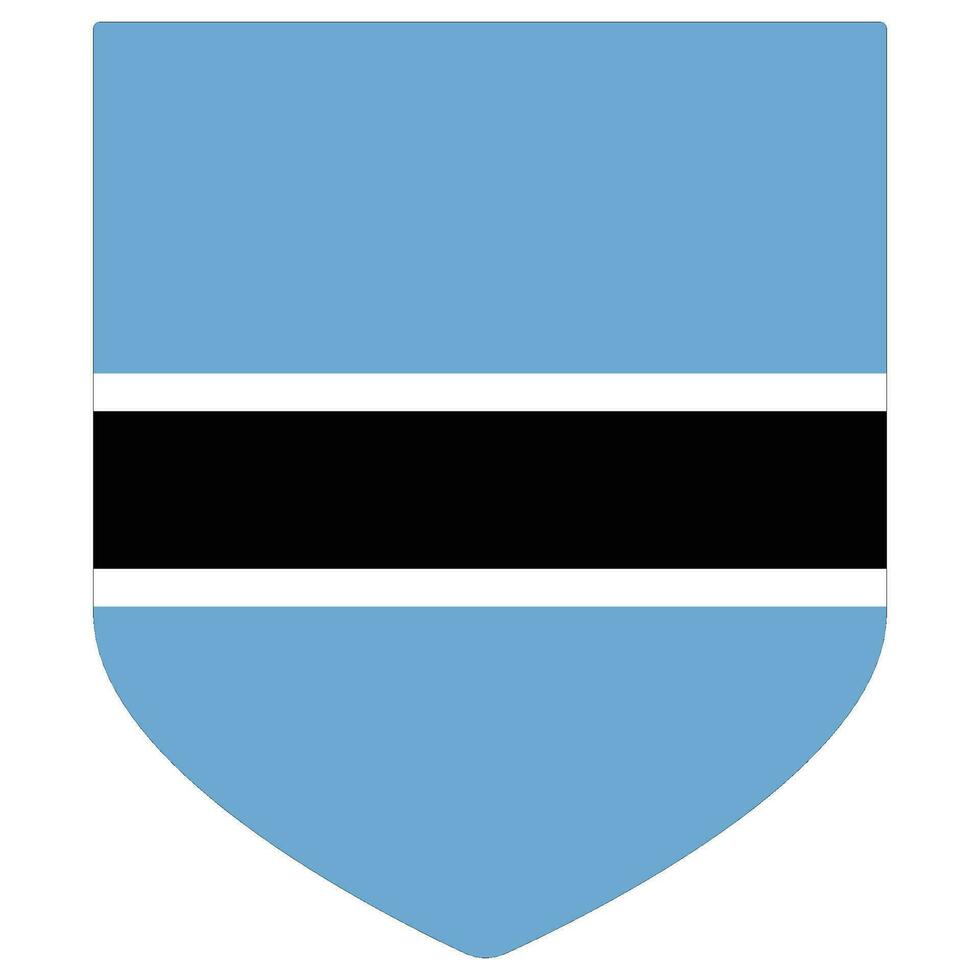 Flag of Botswana. Botswana flag shape vector