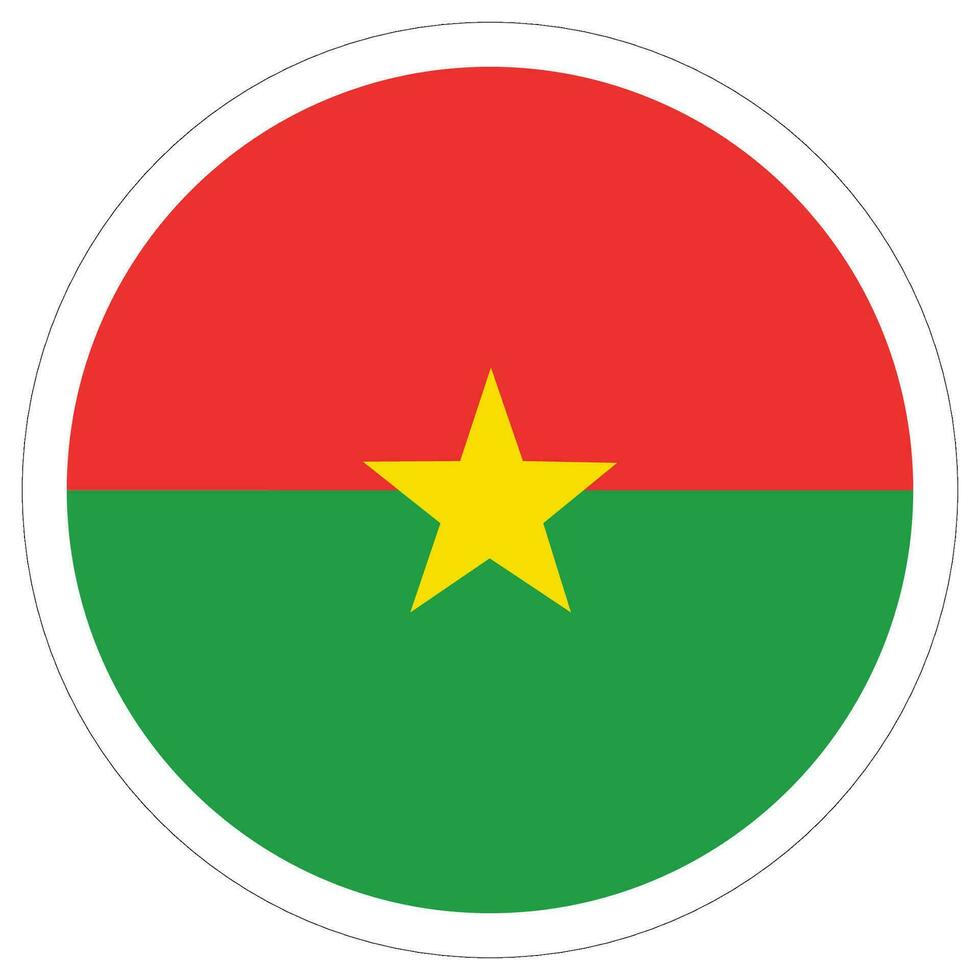 Burkina Faso flag. Flag of Burkina Faso shape vector