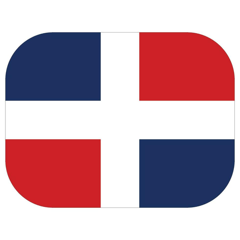 banderas de dominicano república. dominicano bandera diseño forma. vector