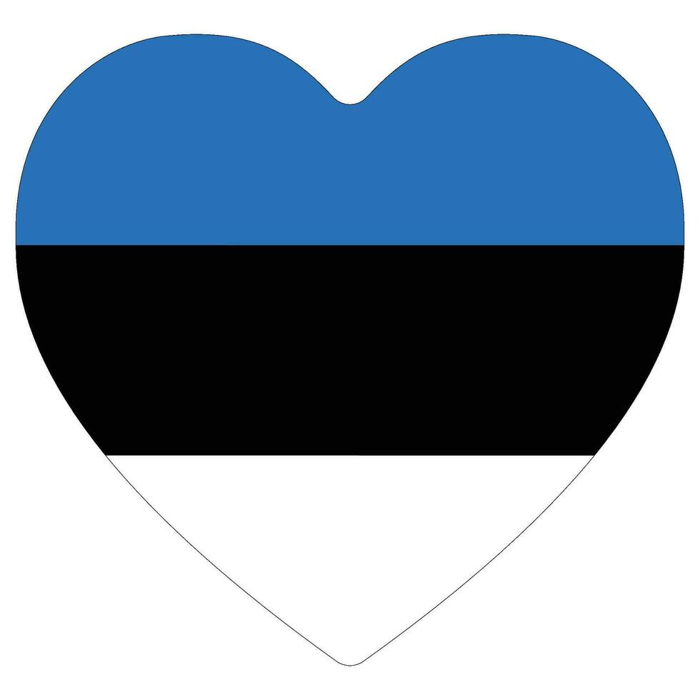 Flag of Estonia shape. Estonia flag design shape vector