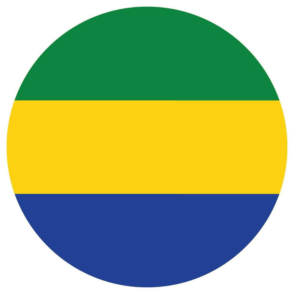 Gabon flag design shape. Flag of Gabon shape vector
