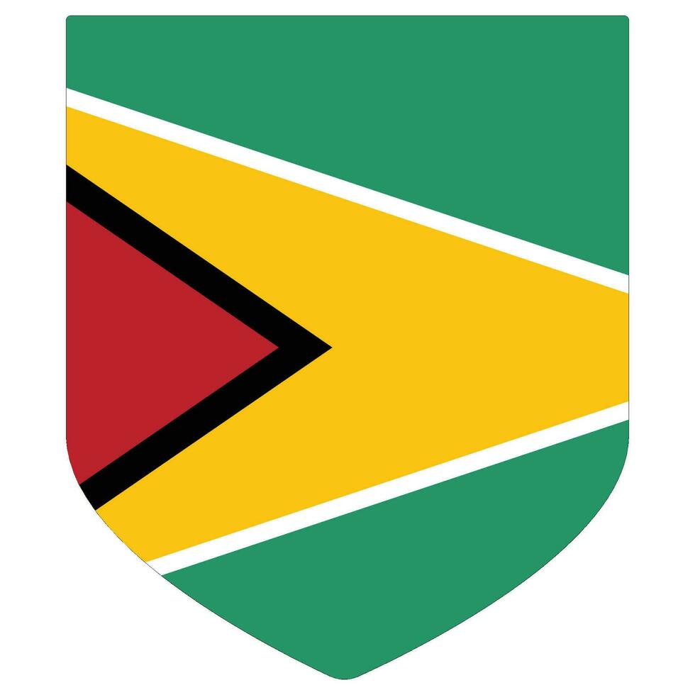 Guyana flag. Flag of Guyana design shape. vector