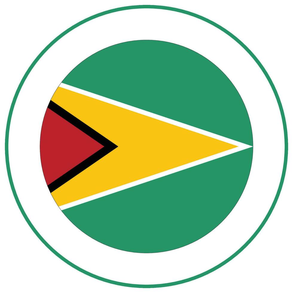 Guyana flag. Flag of Guyana design shape. vector